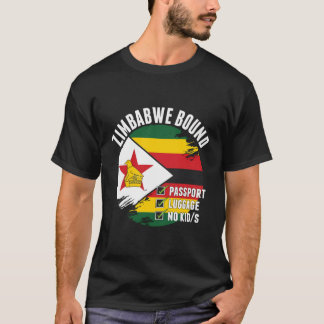 Naar Zimbabwe vertrokken landenreizen Zimbabwaanse T-shirt