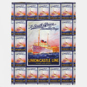 Naar Zuid-Afrika in 17 dagen Fleece Deken (Voorkant)