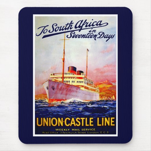 Naar Zuid-Afrika in 17 dagen Muismat (Voorkant)