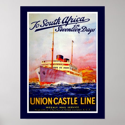 Naar Zuid-Afrika in 17 dagen Poster (Voorkant)