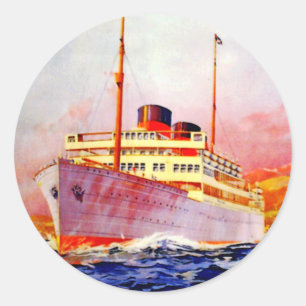 Naar Zuid-Afrika in 17 dagen Ronde Sticker