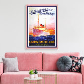 Naar Zuid-Afrika in zeventien dagen Canvas Afdruk (Insitu (Woonkamer))