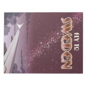 Naar Zweden vliegen Notitieblok (Voorkant)