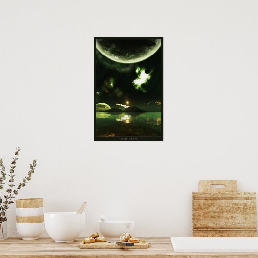 Naarmate de wereld voorbij gaat poster (Keuken)