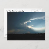 Naarmate het storm voorbij gaat briefkaart (Voorkant / Achterkant)