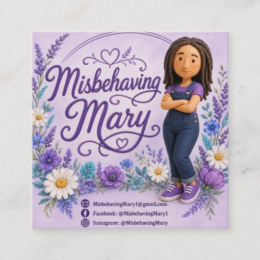 Naarstige Mary Visitekaartjes (Voorkant)