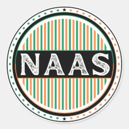 Naas City Pride Emblem – Ierse identiteit Ronde Sticker