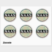 Naas City Pride Emblem – Ierse identiteit Ronde Sticker (Vel)
