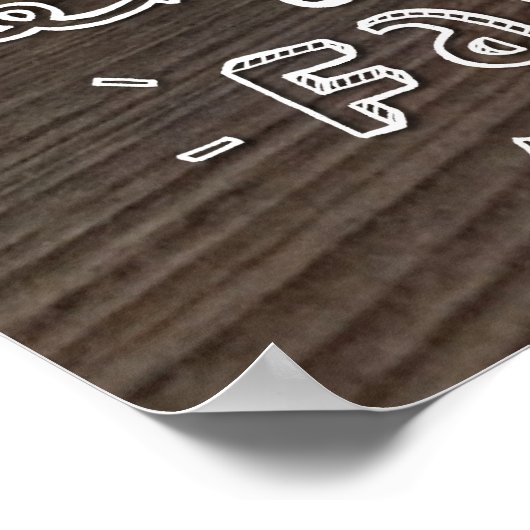 Naast chocolade poster (Hoek)