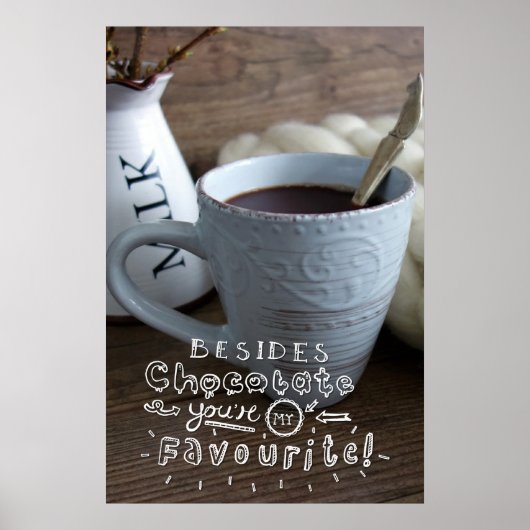 Naast chocolade poster (Voorkant)