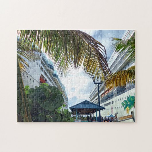 Naast cruiseschepen legpuzzel (Horizontaal)