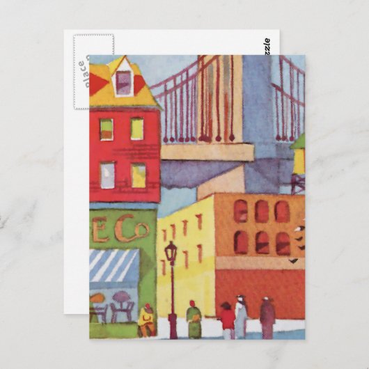 Naast de brug briefkaart (Voorkant / Achterkant)