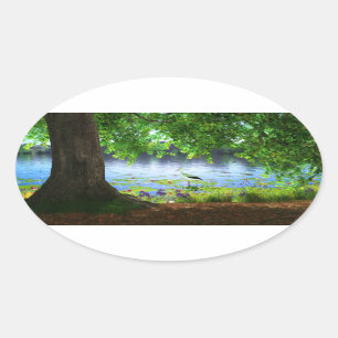 Naast de Stickers van het stille water