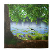 Naast de stille Tegel voor waterdecoratie / Trivet Tegeltje (Voorkant)