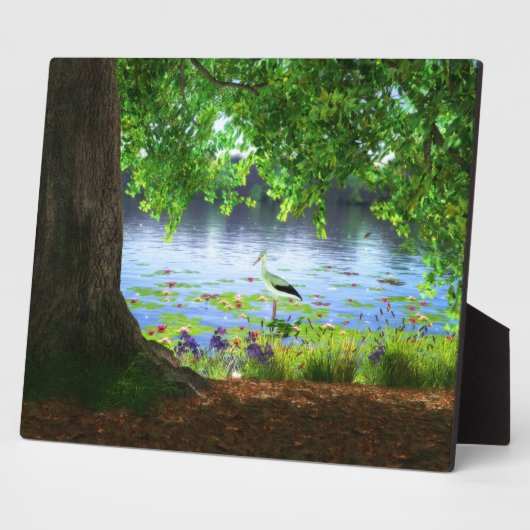 Naast de stille watervlakte fotoplaat (Zijkant)