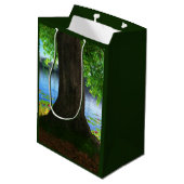 Naast de stille waterzak medium cadeauzakje (Achterkant Gekanteld)