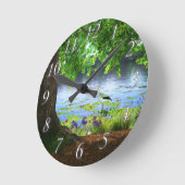 Naast de stilstaande waterklok ronde klok (Hoek)