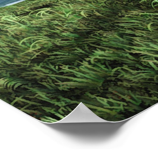 Naast Diepe Waters afdrukken Poster (Hoek)