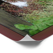 Naast een overdekte brug poster (Hoek)