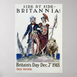 Naast elkaar - Britannia! Britse Dag Poster