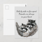 Naast elkaar of ver naast elkaar is het citaat van briefkaart (Voorkant / Achterkant)