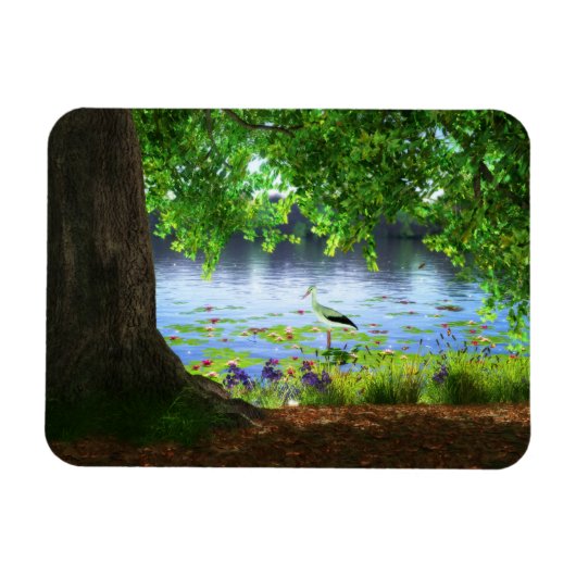 Naast het stilstaande waterbuigzame magneet (Horizontaal)