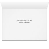 Naast het Wenskaart van de Dallas-kerstboom (Binenzijde Horizontaal (Onderkant))