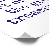 naast het woord God - muziekcitaat Poster (Hoek)