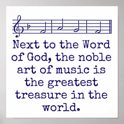 naast het woord God - muziekcitaat Poster (Voorkant)