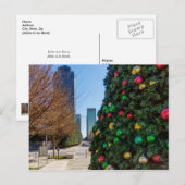 Naast het zwarte Briefkaart van de Dallas-kerstboo (Voorkant / Achterkant)