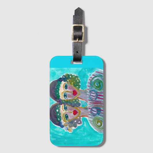 Naast Mijzelf Bagagelabel met Visitekaartje Slot (Voorkant (verticaal))