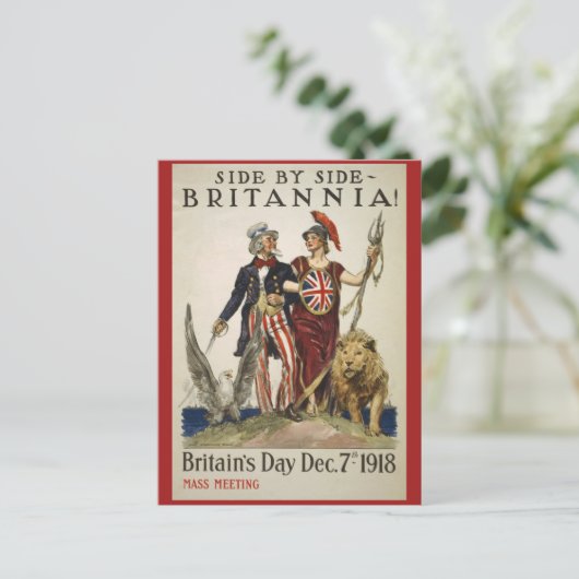Naast Side Britannia Briefkaart (Staand voorkant)
