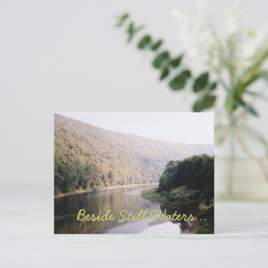 Naast stilstaande wateren briefkaart (Staand voorkant)