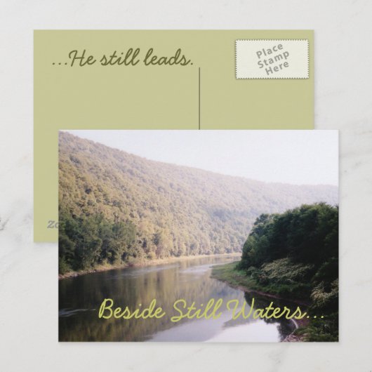 Naast stilstaande wateren briefkaart (Voorkant / Achterkant)