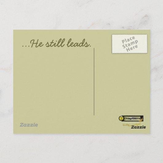 Naast stilstaande wateren briefkaart (Achterkant)