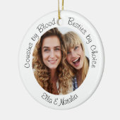 Naasten door Blood Besties door Choice Foto Gift Keramisch Ornament (Links)