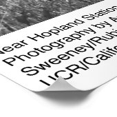 Nabar Hopland Station door Ansel Adams Poster (Hoek)