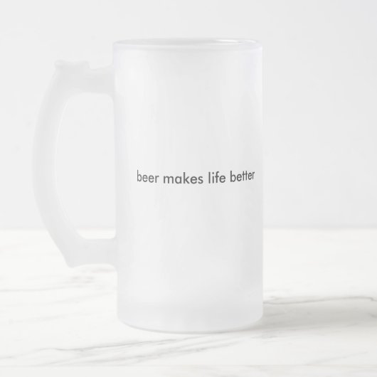 NABC - De Beer Stein, die nodig heeft Matglas Bierpul (Links)