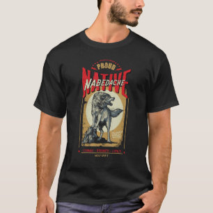 Nabedache Native American Indian Born Wolf Spirit T-shirt
