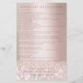 Nabehandeling Instructies Roze Glitter Electrolyse Flyer (Achterkant)