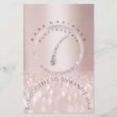 Nabehandeling Roos Glitter Electrolyse Flyer (Voorkant)