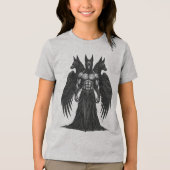 Naberius Vleugels van de Occulte Markies Tri-Blend Shirt (Voorkant)