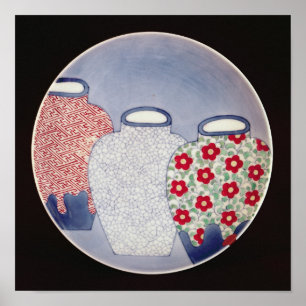 Nabeshima Dish, Edo Period Poster