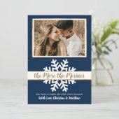 Nabestaandenkaart voor kerstfeestdagen aankondiging (Staand voorkant)