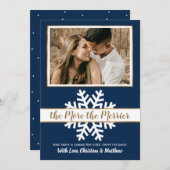 Nabestaandenkaart voor kerstfeestdagen aankondiging (Voorkant / Achterkant)