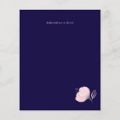 Nabestaandenprogramma Navy Blue Roos Gold Wedding (Achterkant)