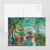 nabij het meer door Pierre-Auguste Renoir Briefkaart (Voorkant / Achterkant)