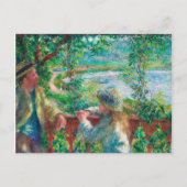 nabij het meer door Pierre-Auguste Renoir Briefkaart (Voorkant)