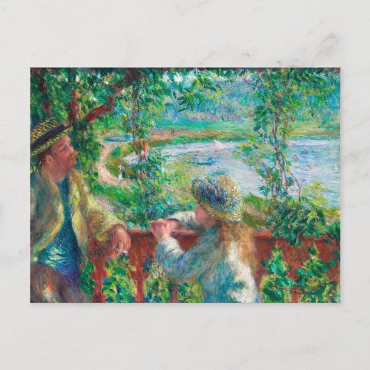 nabij het meer door Pierre-Auguste Renoir Briefkaart (Voorkant)
