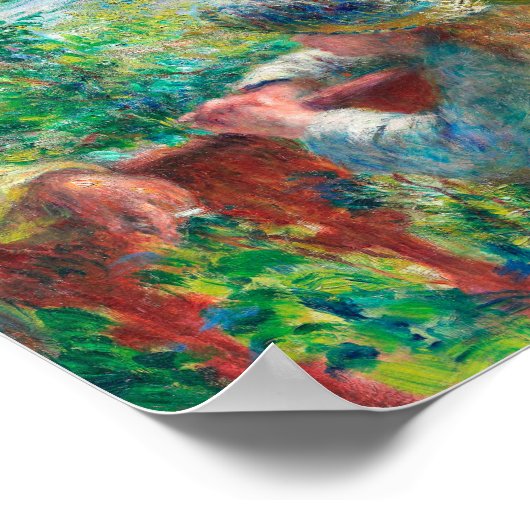 nabij het meer door Pierre-Auguste Renoir Poster (Hoek)